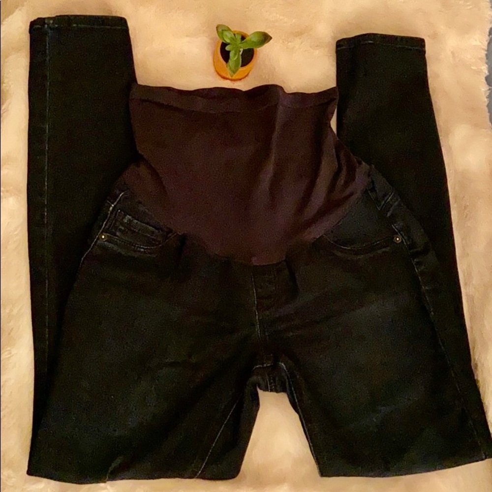 Indigo blue maternity jeggings (Medium)